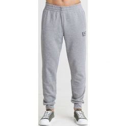 SPODNIE DRESOWE EA7 Emporio Armani. Szare spodnie męskie EA7 Emporio Armani, na co dzień, s, z nadrukiem, z dresówki. Za 287,00 zł.