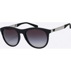 Emporio Armani - Okulary. Czarne okulary przeciwsłoneczne damskie marki Emporio Armani, owalne. Za 599,90 zł.