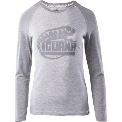 Topy sportowe damskie: IGUANA Koszulka damska Themba light grey melange/grey melange r. L