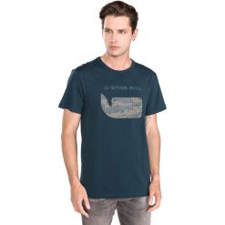 G-Star RAW Graphic 07 Koszulka Niebieski Zielony. Niebieskie podkoszulki męskie G-Star RAW, s, z nadrukiem, z bawełny, z krótkim rękawem. Za 145,95 zł.