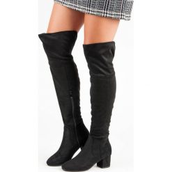 ZAMSZOWE KOZAKI NAD KOLANO. Czerwone buty zimowe damskie marki SEASTAR. Za 114,90 zł.