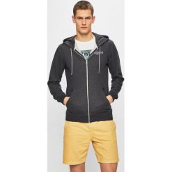 Quiksilver - Bluza. Szare bluzy męskie Quiksilver, m, z nadrukiem, z bawełny, z kapturem, bez rękawów, z kapturem. W wyprzedaży za 199,90 zł.