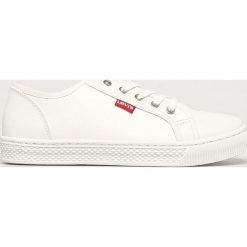 Levi's - Tenisówki. Białe trampki i tenisówki damskie Levi's®, bez wzorów, z gumy, na sznurówki. Za 189,90 zł.