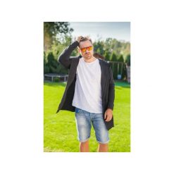 BLUZA ME-IN-HOOD black. Czarne bluzy męskie marki Taff.one, s, bez wzorów, z jeansu, bez kołnierzyka, bez rękawów, bez kaptura. Za 309,00 zł.