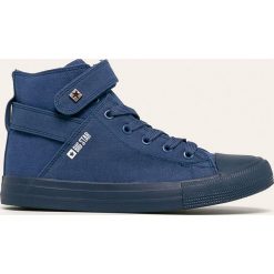 Big Star - Trampki. Niebieskie trampki i tenisówki damskie BIG STAR, bez wzorów, z gumy, na sznurówki. Za 129,90 zł.