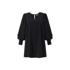 Sukienka Pola z bufiastymi rękawami. Czarne sukienki damskie marki Elevenstory, s, bez wzorów, bez kołnierzyka, z długim rękawem, długie, maxi. Za 249,00 zł.