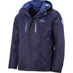 Kurtka funkcyjna 3w1 "Hverfjall" w kolorze granatowym. Niebieskie kurtki męskie Westfjord, s, bez wzorów, z dzianiny, bez kaptura. W wyprzedaży za 299,95 zł.