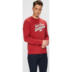 Jack & Jones - Bluza. Brązowe bejsbolówki męskie Jack & Jones, l, z nadrukiem, z bawełny, bez kaptura. W wyprzedaży za 89,90 zł.