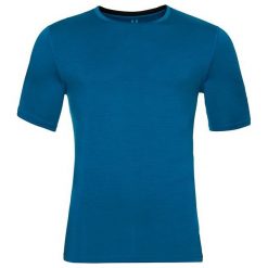 Odlo Koszulka Shirt l/s crew neck NATURAL 100% MERINO r. XXL. Niebieskie koszulki sportowe męskie marki Odlo, l. Za 191,26 zł.