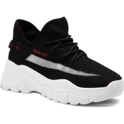 Sneakersy BIG STAR - FF274434 Black. Czarne półbuty damskie BIG STAR, bez wzorów, ze skóry, retro, bez obcasa, na płaskiej podeszwie, bez zapięcia. W wyprzedaży za 179,00 zł.