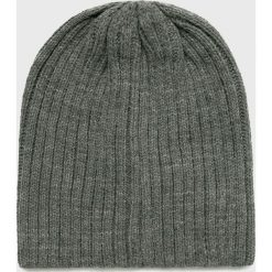 Jack & Jones - Czapka. Szare czapki zimowe męskie Jack & Jones, z dzianiny. W wyprzedaży za 39,90 zł.