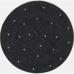 Wełniany beret z perełkami - Szary. Szare berety damskie Sinsay, bez wzorów, z wełny. Za 25,99 zł.