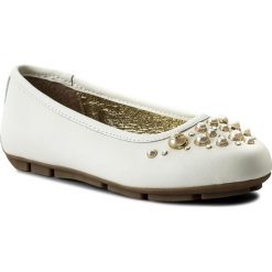Baleriny MICHAEL KORS - Zia-Rover Round B289604 White. Białe baleriny dziewczęce marki Michael Kors, ze skóry. W wyprzedaży za 299,00 zł.