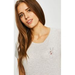 Rock Angel - Top. Szare topy damskie marki Rock Angel, l, z nadrukiem, z bawełny, z okrągłym kołnierzem. W wyprzedaży za 29,90 zł.