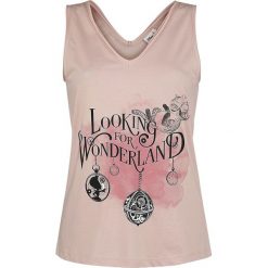 Bluzki, topy, tuniki: Alicja w Krainie Czarów Looking For Wonderland Top damski ciemnoróżowy