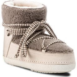 Buty INUIKII - Boot Curly 70101-16 Taupe. Szare kozaki damskie Inuikii, na zimę, ze skóry, na niskim obcasie, bez zapięcia. W wyprzedaży za 1079,00 zł.