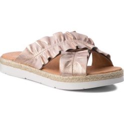Espadryle EVA MINGE - Huesca 3O 18BD1372379ES 112. Różowe espadryle damskie marki Eva Minge, bez wzorów, ze skóry, bez obcasa. W wyprzedaży za 189,00 zł.