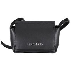 Torebka w kolorze czarnym - (S)17 x (W)15 x (G)8 cm. Czarne torebki klasyczne damskie Calvin Klein, w paski, ze skóry, na ramię, bez dodatków. W wyprzedaży za 299,95 zł.
