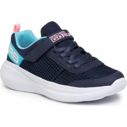 Buty SKECHERS - Viva Valor 85401L/NVAQ Navy/Aqua. Niebieskie półbuty dziewczęce Skechers, na rzepy. W wyprzedaży za 159,00 zł.
