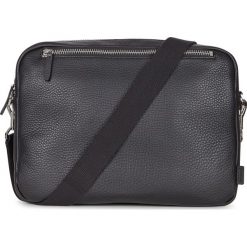 ECCO Eday L - Czarny - 37x26x7cm - Torby. Czarne torby męskie skórzane marki ecco, bez wzorów, ze skóry. Za 1599,90 zł.