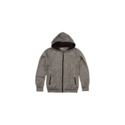 Bluzy dziewczęce: bluza rozpinana dziewczęca z kieszeniami, ze ściągaczami, z kapturem