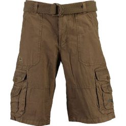 Bermudy "Perou" w kolorze brązowym. Pomarańczowe spodenki i szorty męskie Geographical Norway Men, m, w paski, z bawełny. W wyprzedaży za 119,95 zł.