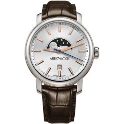 Zegarki męskie: Zegarek męski Aerowatch Renaissance Moon Phase Quartz 08937.AA01
