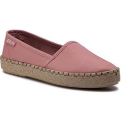 Espadryle BIG STAR - DD274410 Lt.Pink. Różowe espadryle damskie marki BIG STAR, bez wzorów, z tworzywa sztucznego, bez obcasa, na płaskiej podeszwie. Za 79,00 zł.