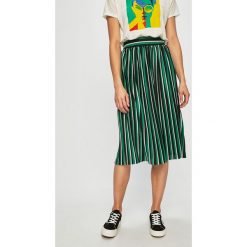 Only - Spódnica. Zielone spódniczki damskie ONLY, na co dzień, s, bez wzorów, z elastanu, casualowe, midi, rozkloszowane. W wyprzedaży za 69,90 zł.