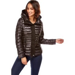 Kurtka zimowa w kolorze czarnym. Czarne kurtki damskie pikowane marki Snowie Collection, na zimę, s. W wyprzedaży za 227,95 zł.