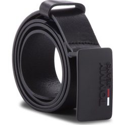 Pasek Męski TOMMY JEANS - Tjm Plaque Belt 4.0 AM0AM03492 85 002. Czarne paski męskie Tommy Jeans, w paski, z jeansu. Za 279,00 zł.