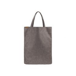 Shopper bag damskie: Mega Shopper bag brązowa torba oversize Vegan