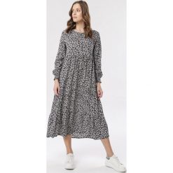 Czarna Sukienka Morecine. Czarne sukienki damskie Born2be, na co dzień, s, w kwiaty, z jeansu, z okrągłym kołnierzem, z długim rękawem, długie, midi, proste. Za 89,99 zł.