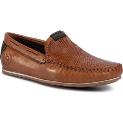 Mokasyny BUGATTI - 325-89960-4040-6341 Cognac/Dark Blue. Pomarańczowe mokasyny męskie Bugatti, ze skóry. Za 299,00 zł.