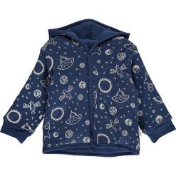 Bluza w kolorze granatowym. Niebieskie bluzy niemowlęce lamino, z nadrukiem, z materiału, bez rękawów, bez kaptura. W wyprzedaży za 52,95 zł.