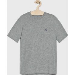 Polo Ralph Lauren - T-shirt dziecięcy 134-176 cm. Szare t-shirty chłopięce Polo Ralph Lauren, bez wzorów, z bawełny, bez rękawów. Za 119,90 zł.