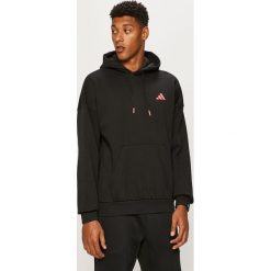 Adidas Performance - Bluza. Czarne bluzy męskie adidas Performance, s, z nadrukiem, z bawełny, z kapturem, bez rękawów, z kapturem. Za 269,90 zł.