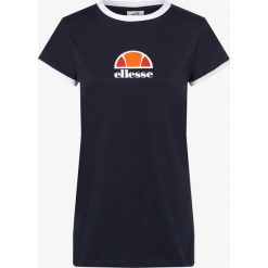 Ellesse - T-shirt damski – Orlanda, niebieski. Niebieskie t-shirty damskie Ellesse, l, z nadrukiem, z kontrastowym kołnierzykiem. Za 79,95 zł.