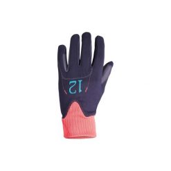 Ciepłe rękawiczki Easywear gra. Niebieskie rękawiczki damskie marki FOUGANZA. Za 39,99 zł.