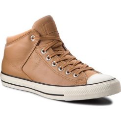 Trampki CONVERSE - Ctas High Street Hi 157471C Raw Sugar/Egret. Pomarańczowe półbuty męskie marki Converse, na co dzień, bez wzorów, ze skóry, street, bez zapięcia. W wyprzedaży za 219,00 zł.