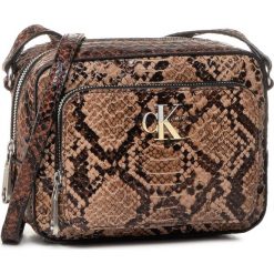 Torebka CALVIN KLEIN JEANS - Camera Bag W/Pckt Python K60K606895 0HQ. Pomarańczowe listonoszki damskie Calvin Klein Jeans, bez wzorów, z jeansu, na ramię, bez dodatków. Za 449,00 zł.
