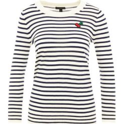 Swetry klasyczne damskie: J.CREW TIPPI CHERRY Sweter ivory/navy