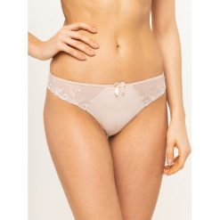 Stringi Simone Pérèle 131705. Czarne stringi damskie Simone Pérèle, bez wzorów, z elastanu. W wyprzedaży za 139,00 zł.