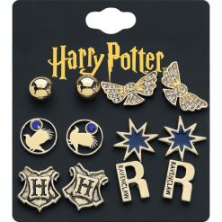Harry Potter Ravenclaw Kolczyki - Earpin złoty. Żółte kolczyki damskie Harry Potter, złote. Za 79,90 zł.