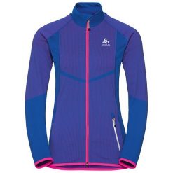 Odlo Bluza damska Midlayer full zip Velocity niebieska r. S (612301/20378/S). Niebieskie bluzy sportowe damskie marki Odlo, s. Za 377,05 zł.