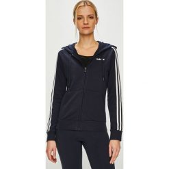 Adidas Performance - Bluza. Niebieskie bluzy damskie adidas Performance, s, z nadrukiem, z bawełny, bez rękawów, z kapturem. Za 229,90 zł.