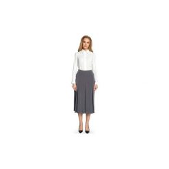 Spódnice krótkie Style S089 Spódnica midi z kontrafałdami. Szare spódniczki damskie Style, s, bez wzorów, krótkie, midi. Za 99,00 zł.