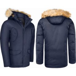 Kurtka męska zimowa alaska granatowa Recea. Kurtki męskie Recea, na zimę, xl, bez wzorów, bez kaptura. Za 249,90 zł.