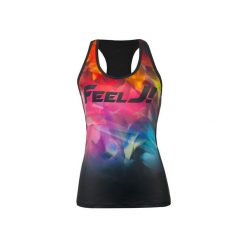 TOP MIRACLE. Topy damskie Feelj!, s, z nadrukiem, ze skóry, bez kołnierzyka. Za 129,00 zł.