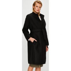 Pinko - Płaszcz Barile. Czarne płaszcze damskie wełniane Pinko, w paski. Za 1899,00 zł.